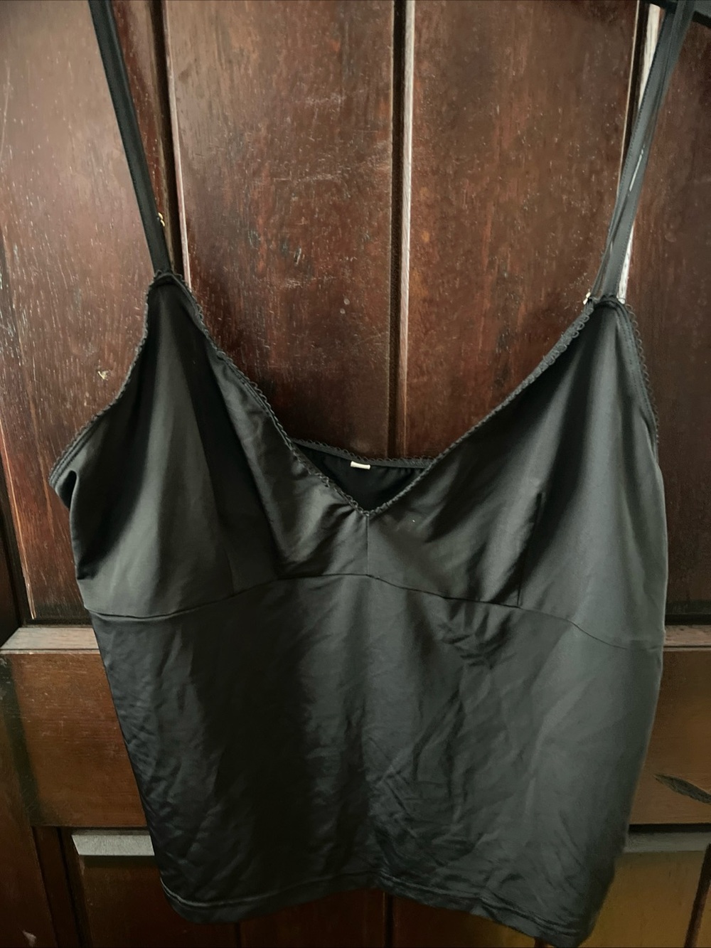 Zimmermann Black Camisole lace trim Vneck tank top large
